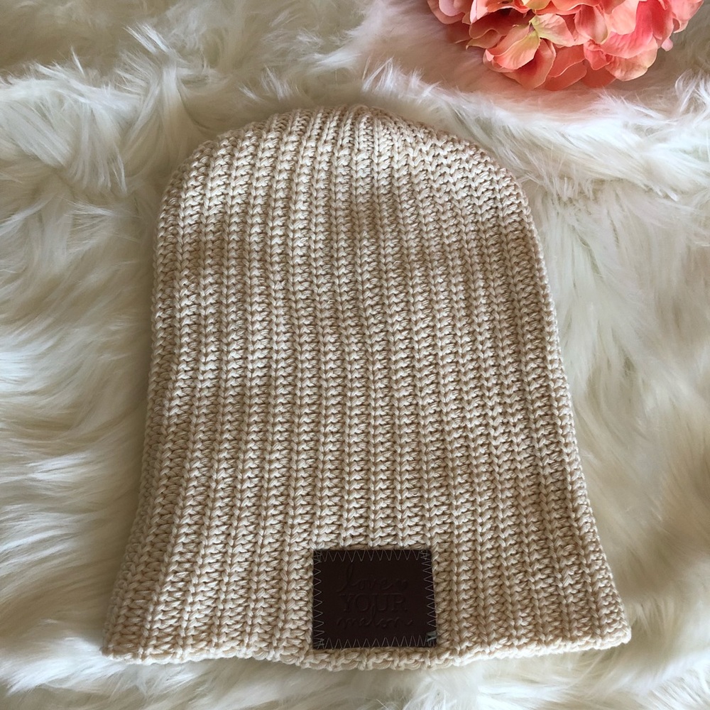 Love your melon natural beanie